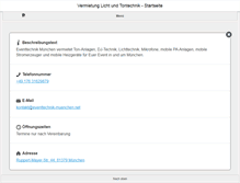 Tablet Screenshot of eventtechnik-muenchen.net
